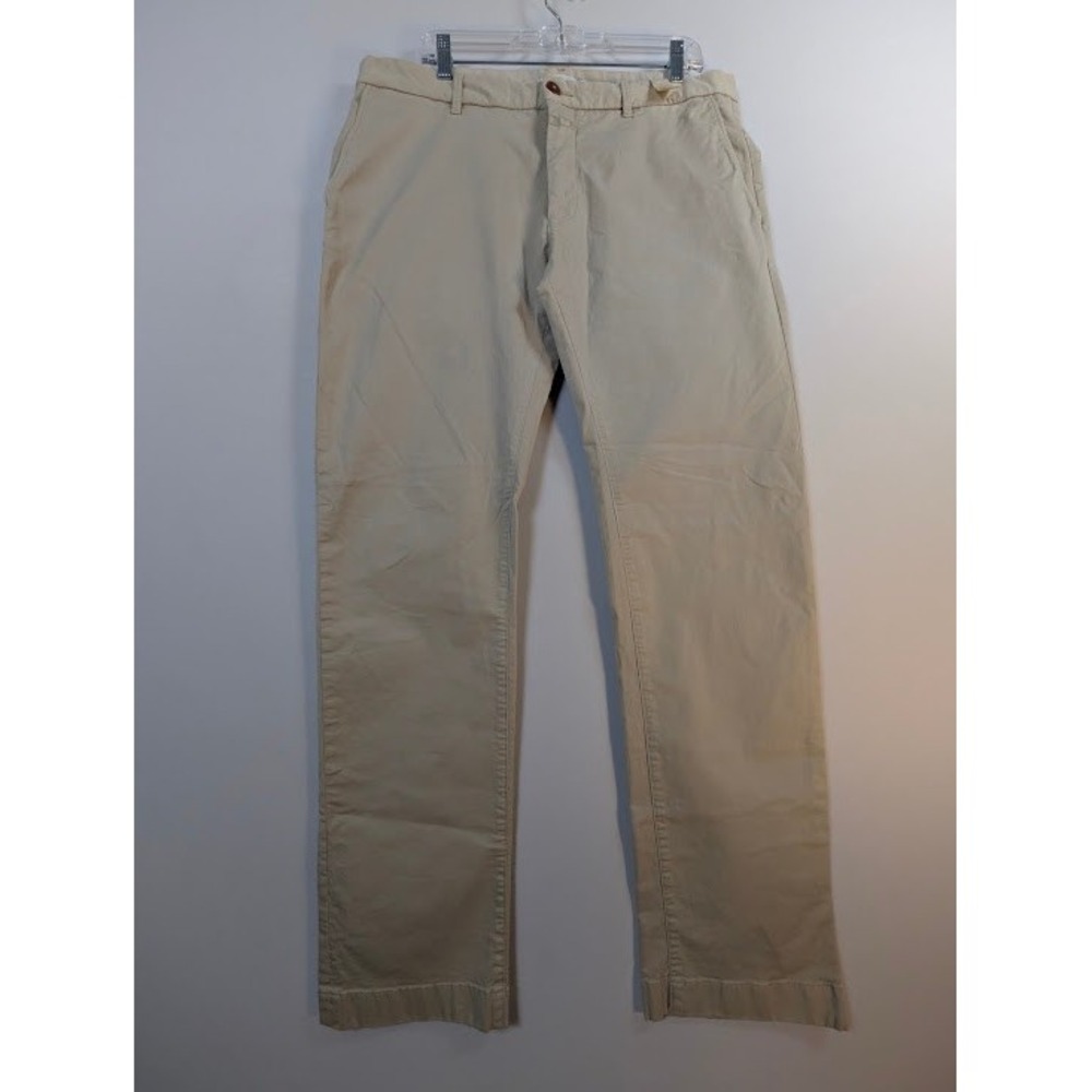 NEW Closed Clifton Slim Chinos Mens 36x32 (FITS 37x31.5) Beige Cotton Stretch
